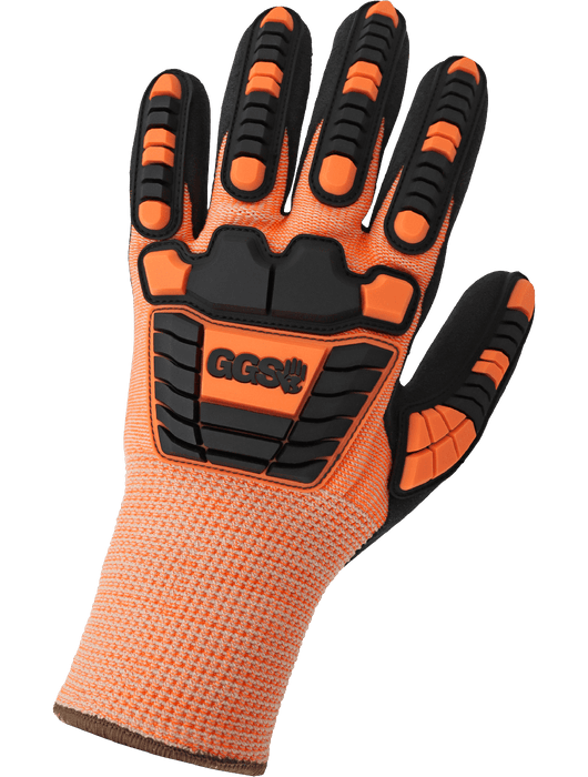 Vise Gripster® C.I.A. Hi-Vis Orange Water-Repellent, Cut & Impact Resistant Insulated Gloves, ANSI/ISEA 105 Cut Level A5