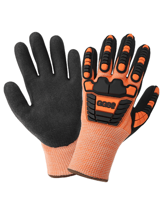 Vise Gripster® C.I.A. Hi-Vis Orange Water-Repellent, Cut & Impact Resistant Insulated Gloves, ANSI/ISEA 105 Cut Level A5