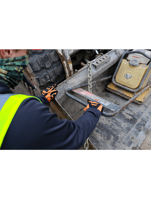 Vise Gripster® C.I.A. - Cut & Impact Resistant, 13g Hi-Vis Org Seamless Tuffalene® Platinum UHMWPE shell, Nitrile Coated Palm, TPU Impact Protection, Touch Screen Compatible Fingertips, ANSI/ISEA 105 Cut Level A4, Vend Pack