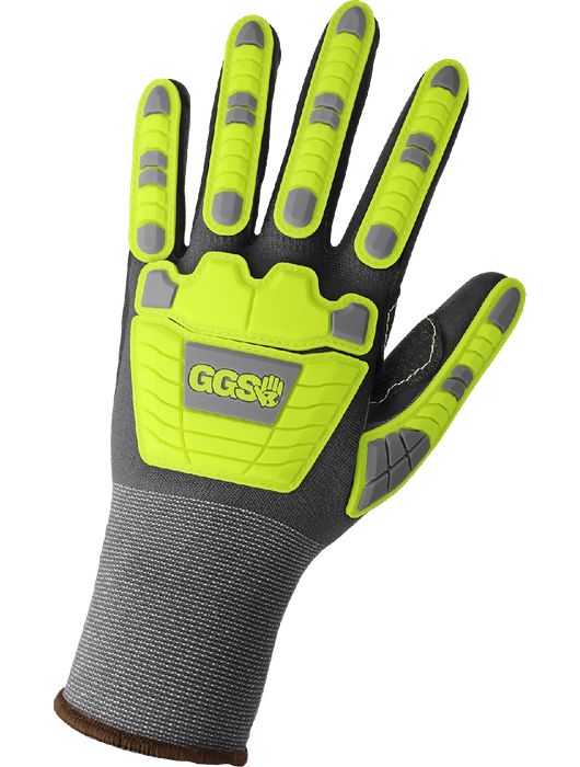 General Purpose Anti-Static/Electrostatic Compliant 15-Gauge Nylon/Polyester/Spandex Touch Screen Gloves w/Impact Protection