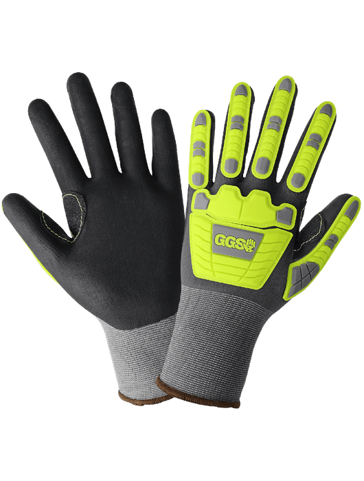 General Purpose Anti-Static/Electrostatic Compliant 15-Gauge Nylon/Polyester/Spandex Touch Screen Gloves w/Impact Protection