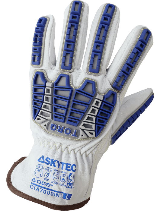 Cut and Impact Resistant Goatskin Leather Insulated Drivers Gloves w/Heat Resistant Aralene® Liner, ANSI/ISEA 105 Cut Level A6