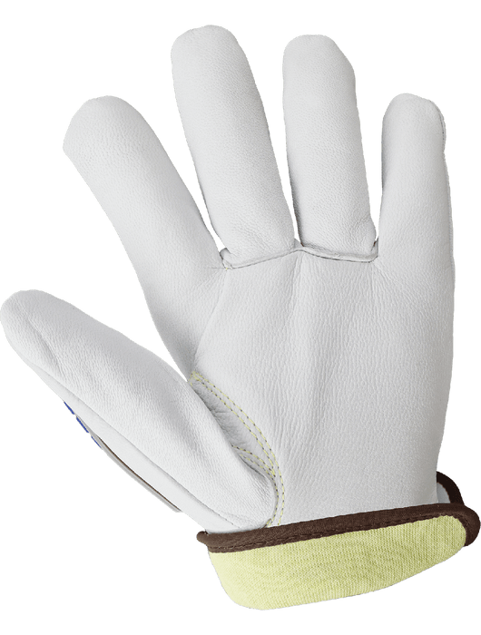 Cut and Impact Resistant Goatskin Leather Insulated Drivers Gloves w/Heat Resistant Aralene® Liner, ANSI/ISEA 105 Cut Level A6