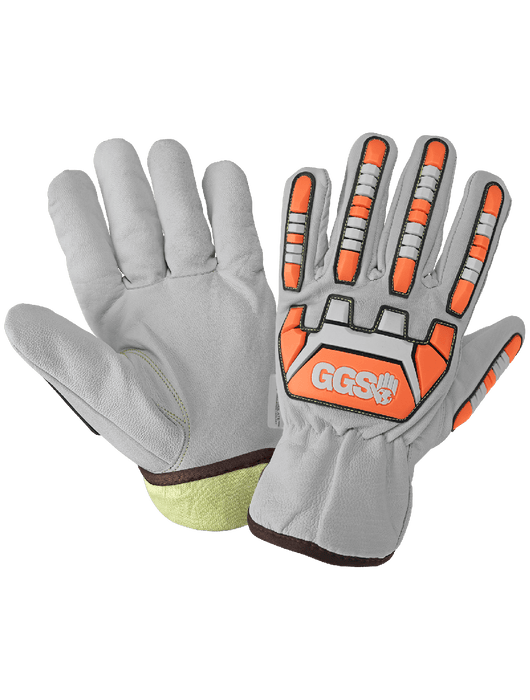 Cut and Impact Resistant Goatskin Leather Insulated Drivers Gloves w/Heat Resistant Aralene® Liner, ANSI/ISEA 105 Cut Level A6