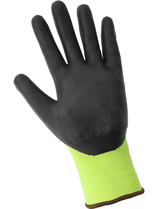Samurai Glove® Hi-Vis Cut Resistant Nitrile Coated Gloves, ANSI Cut Level A4