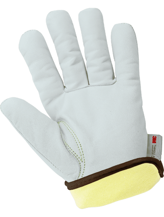 SKYTEC Cut, Abrasion, & Puncture Resistant Grain Goatskin Insulated Gloves, ANSI/ISEA 105 Cut Level A6