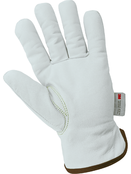 SKYTEC Cut, Abrasion, & Puncture Resistant Grain Goatskin Insulated Gloves, ANSI/ISEA 105 Cut Level A6