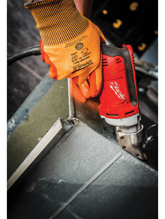Samurai Glove® 18-Gauge Hi-Vis Orange Seamless Glove w/Orange Foam Nitrile Dip, ANSI Cut Level A4