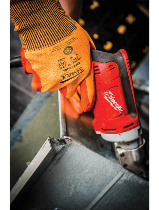 Samurai Glove® 18-Gauge Hi-Vis Orange Seamless Glove w/Orange Foam Nitrile Dip, ANSI Cut Level A4