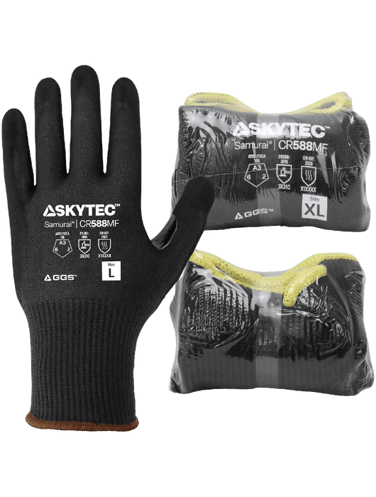 Samurai Glove® Cut Resistant Nitrile Dipped Gloves, ANSI/ISEA 105 Cut Level A3, Vend Pack