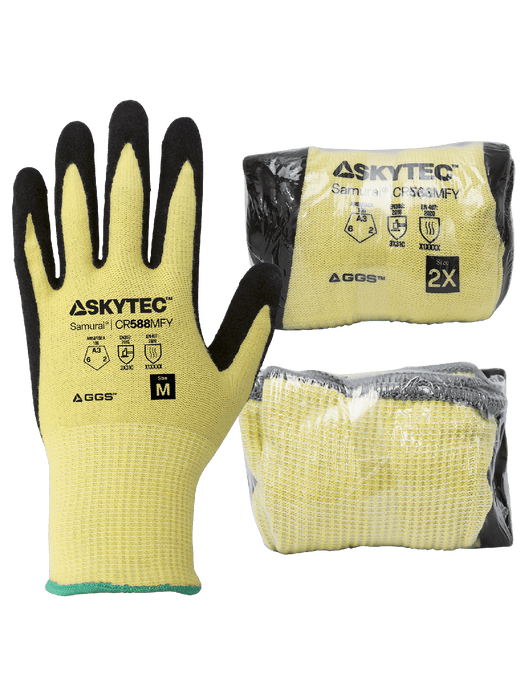 Samurai Glove®, 13g Aralene® Shell, Anti-Static/Electrostatic Compliant Nitrile Coated, ANSI/ISEA 105 Cut Level A3, Vend Pack