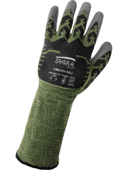 Samurai Glove® Cut & Flame-Resistant Gloves w/Silicone-Coated Aralene Shell & Dotted Palm, , ANSI/ISEA 105 Cut Level A5