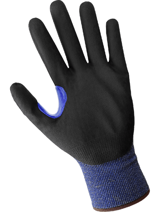 Samurai Glove® 21- Gauge Salt-and-Pepper Tuffalene® Platinum, Polyurethane Coated Touch Screen, ANSI/ISEA 105 Cut Level A4