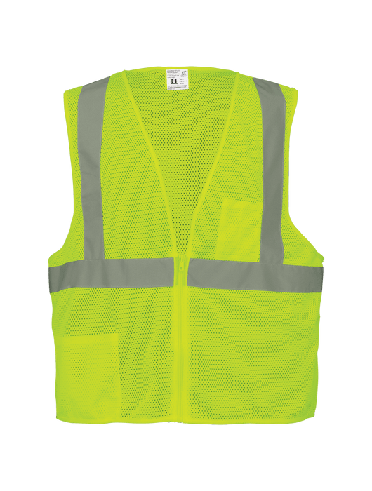 FrogWear® Cl. 2 Hi-Vis Lime Lightweight Mesh Polyester Safety Vest