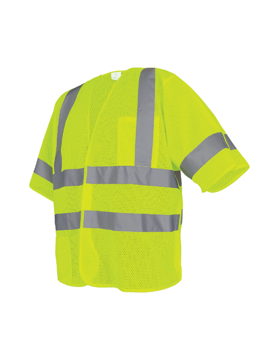 FrogWear® Cl. 3 Lime  Hi-Vis Lightweight Mesh Polyester Breakaway Safety Vest