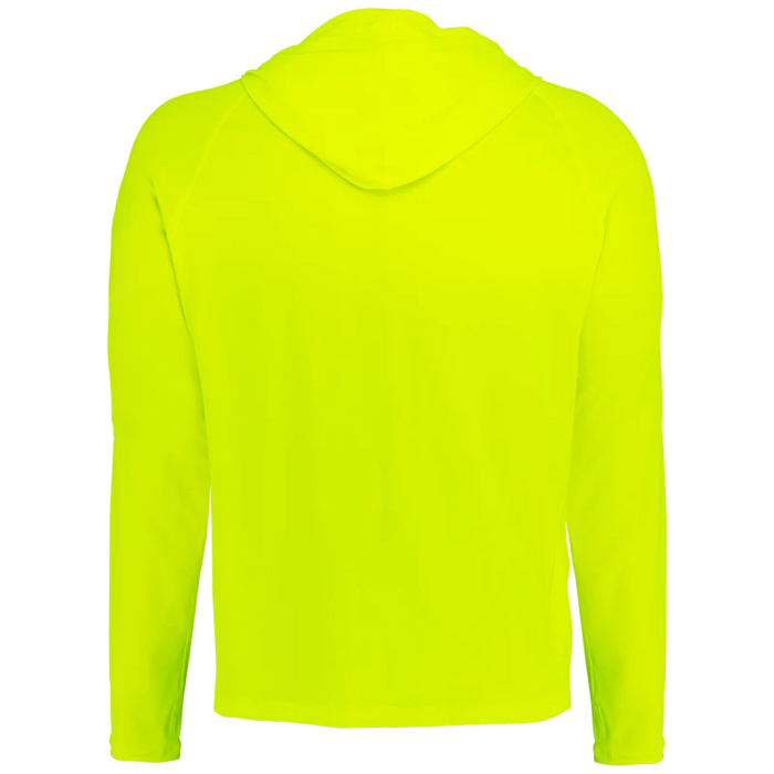 Premium High-Visibility Hooded Long-Sleeve Self-Wicking Shirt, UPF 40+ Protection
