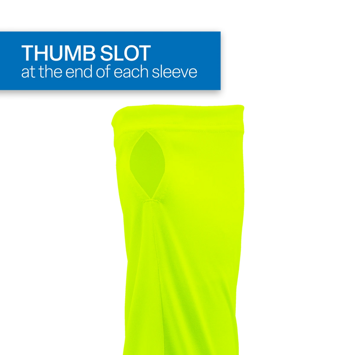 Premium High-Visibility Hooded Long-Sleeve Self-Wicking Shirt, UPF 40+ Protection