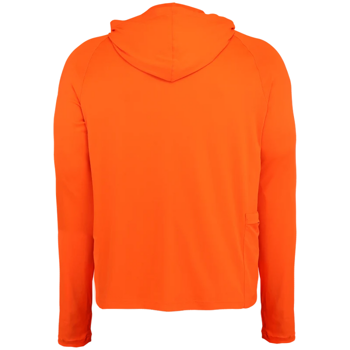 Premium High-Visibility Hooded Long-Sleeve Self-Wicking Shirt, UPF 40+ Protection