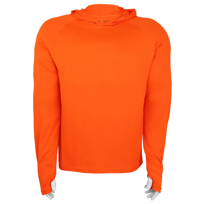 Premium High-Visibility Hooded Long-Sleeve Self-Wicking Shirt, UPF 40+ Protection