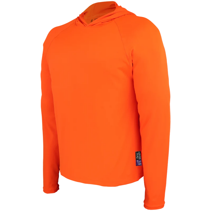 Premium High-Visibility Hooded Long-Sleeve Self-Wicking Shirt, UPF 40+ Protection