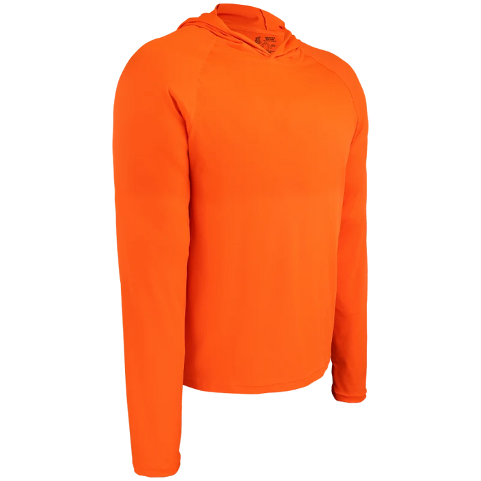 Premium High-Visibility Hooded Long-Sleeve Self-Wicking Shirt, UPF 40+ Protection