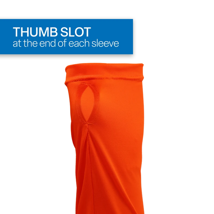 Premium High-Visibility Hooded Long-Sleeve Self-Wicking Shirt, UPF 40+ Protection