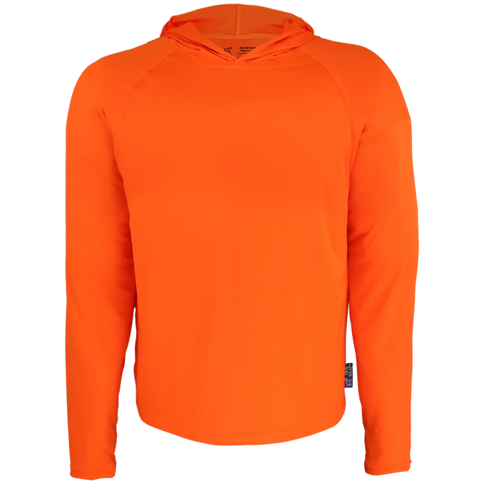 Premium High-Visibility Hooded Long-Sleeve Self-Wicking Shirt, UPF 40+ Protection