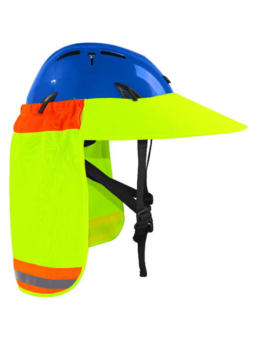 FrogWear® HV High-Visibility Neck Shade and Sun Visor Accessory for Hard Hats and Safety Helmets, Universal