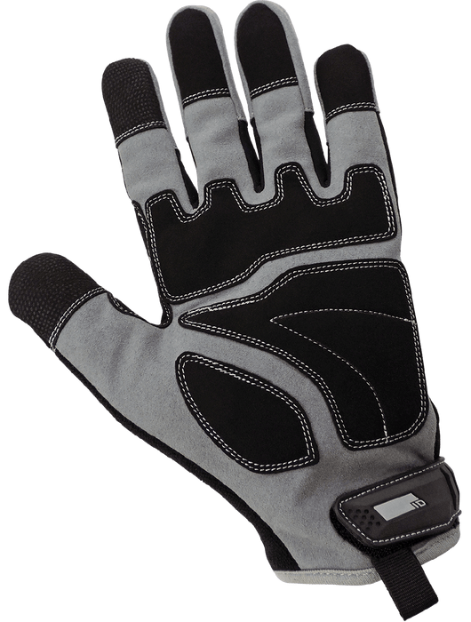 Hot Rod Gloves® Premium Synthetic Leather Palm Performance Mechanics Style Gloves w/Cut and Impact Protection, ANSI/ISEA 105 Cut Level A6