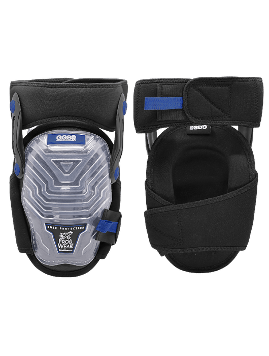 FrogWear™ Knee Protection Premium Non-Marring Gel-Lined Hinged Knee Pads w/High-Density Foam Padding & a TPR Cap