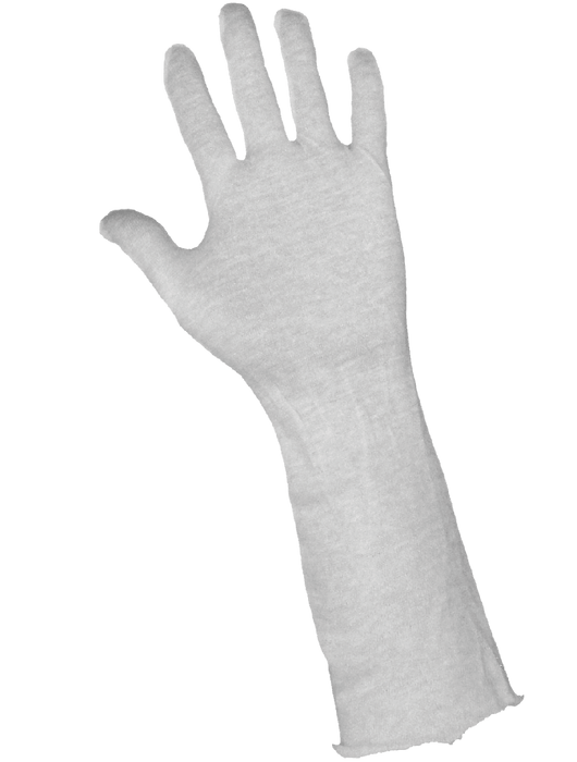 Breathable, Reversible Seamless Lisle 100% Cotton Bleached White, Lightweight, 14"
