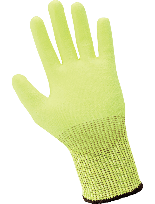 Tuffalene® - Polyurethane Coated High-Visibility Cut Resistant Gloves ANSI Cut Level A4