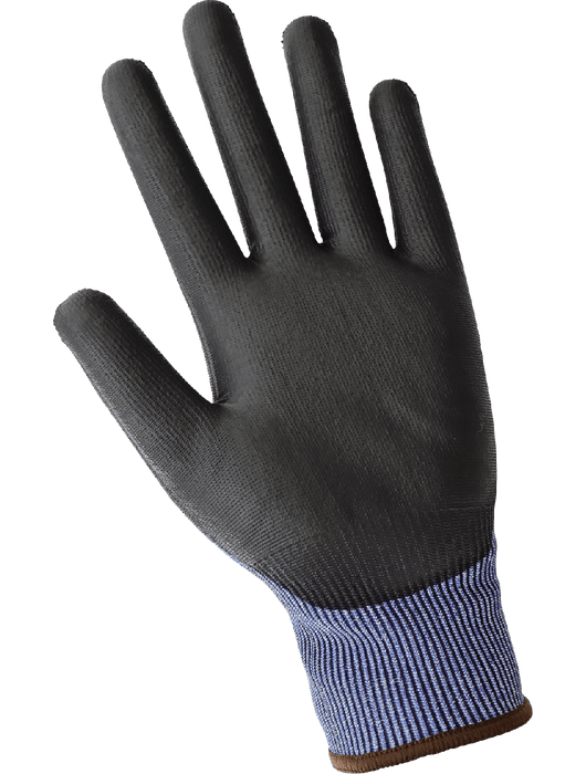Samurai Glove® Cut Resistant Tuffalene® UHMWPE Touch Screen Gloves, Polyurethane-Coated Palm, ANSI/ISEA 105 Cut Level A6, Vend Pack