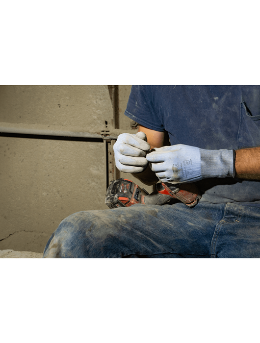 Samurai Glove® Light Blue 18-Gauge Tuffalene® w/Polyurethane Dipped Palm, ANSI Cut Level A2