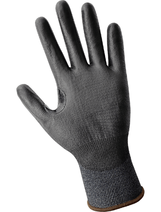 Samurai Glove® 21- Gauge Salt-and-Pepper Tuffalene® Platinum, Polyurethane Coated Touch Screen, ANSI/ISEA 105 Cut Level A4
