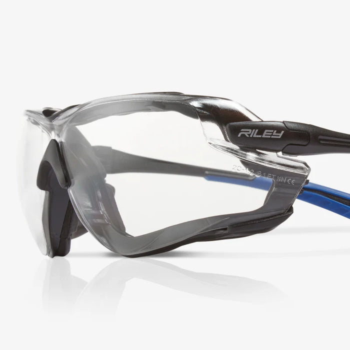 Quadro - Tecton 400 Anti-Fog/Anti-Scratch, Black Full Frame & Seal,  Soft-Comfort TPE Inserts on Temple Ends