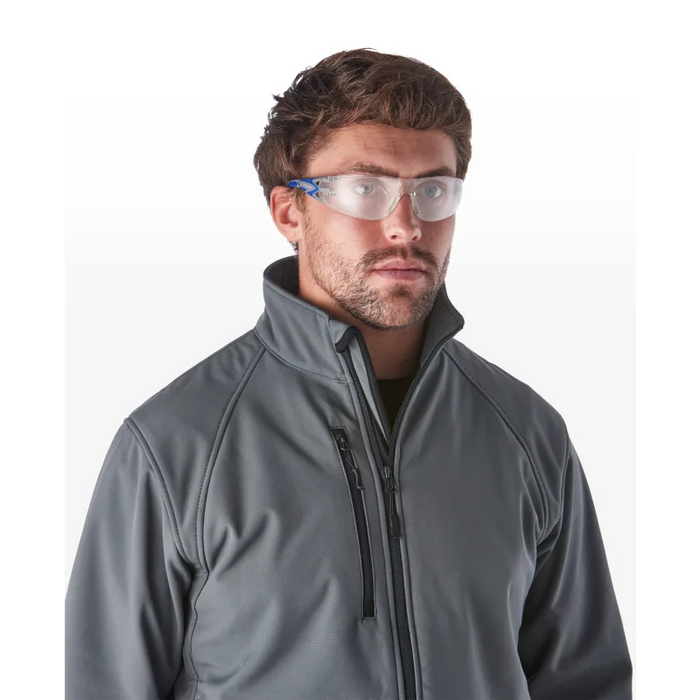 Stream Evo Eco Series - Arida 400 Moisture Repellant, Agray & Blue TPE Temples & Temple Ends