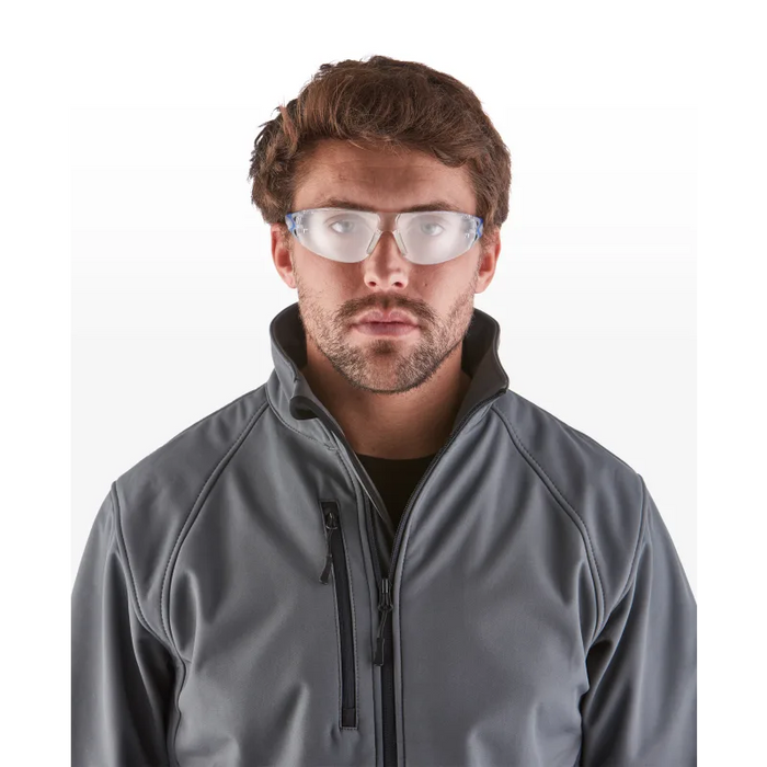 Stream Evo Eco Series - Arida 400 Moisture Repellant, Agray & Blue TPE Temples & Temple Ends