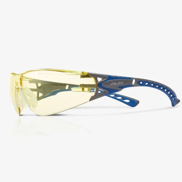 Stream Evo Eco Series - Arida 400 Moisture Repellant, Agray & Blue TPE Temples & Temple Ends