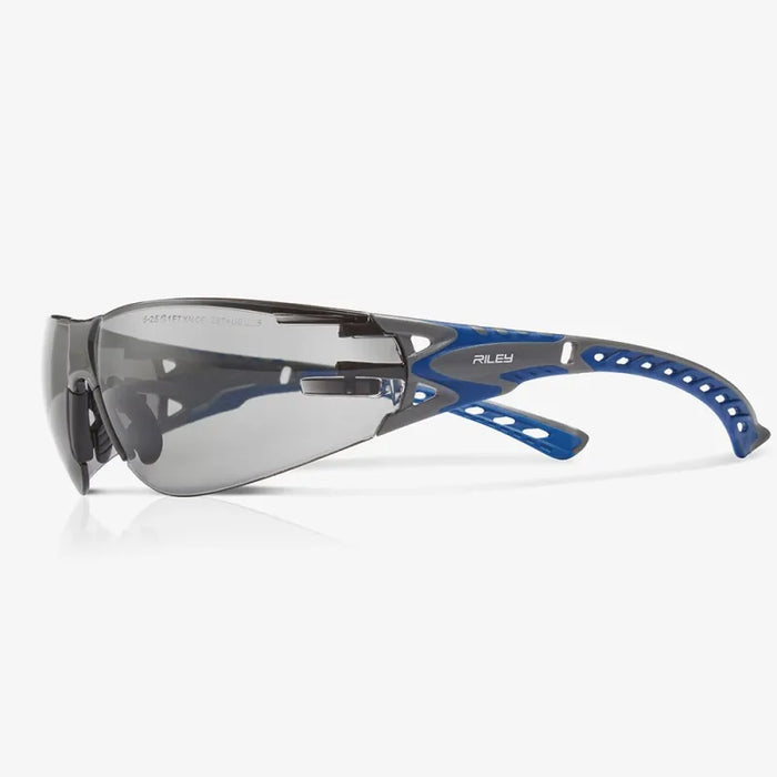 Stream Evo Eco Series - Arida 400 Moisture Repellant, Agray & Blue TPE Temples & Temple Ends