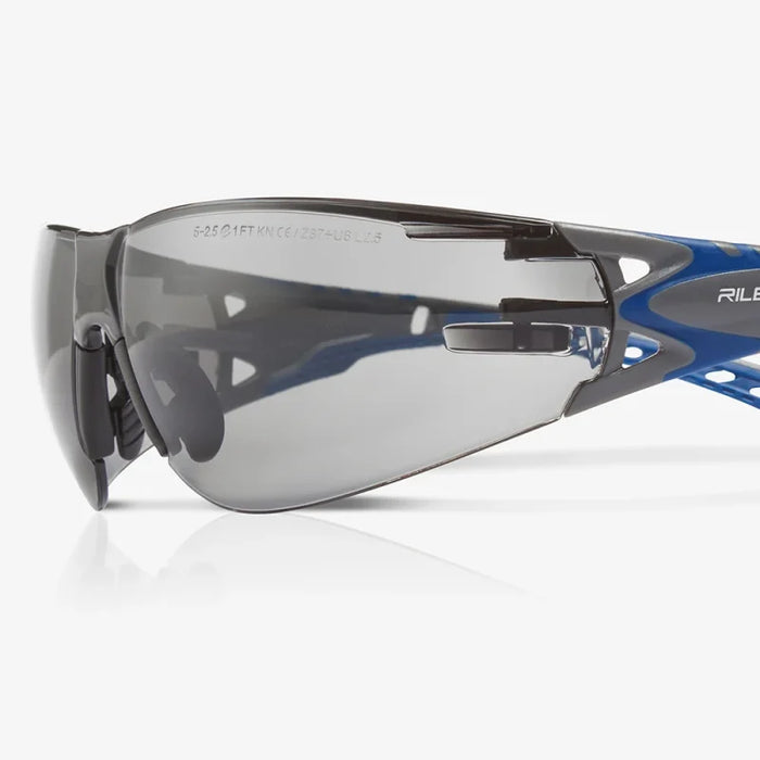 Stream Evo Eco Series - Arida 400 Moisture Repellant, Agray & Blue TPE Temples & Temple Ends