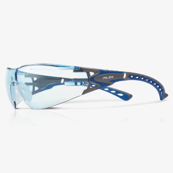 Stream Evo Eco Series - Arida 400 Moisture Repellant, Agray & Blue TPE Temples & Temple Ends