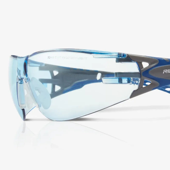 Stream Evo Eco Series - Arida 400 Moisture Repellant, Agray & Blue TPE Temples & Temple Ends