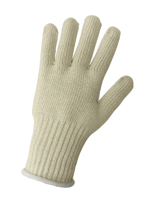String Knit Gloves, Extra Heavyweight 7-Gauge Natural Color Seamless 100% Cotton Shell, Uncoated, Ambidextrous, Extra-Long Knit Wrist, Men's