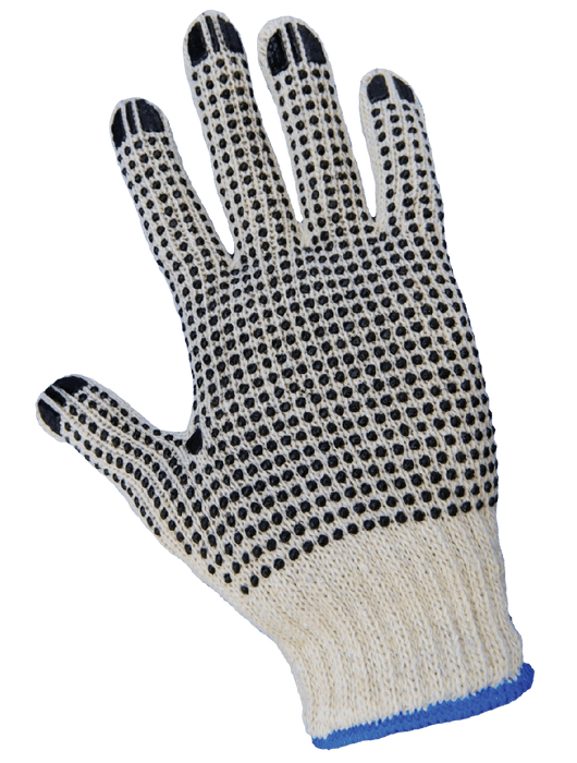 Poly/Cotton, Natural Color, PVC Dotted