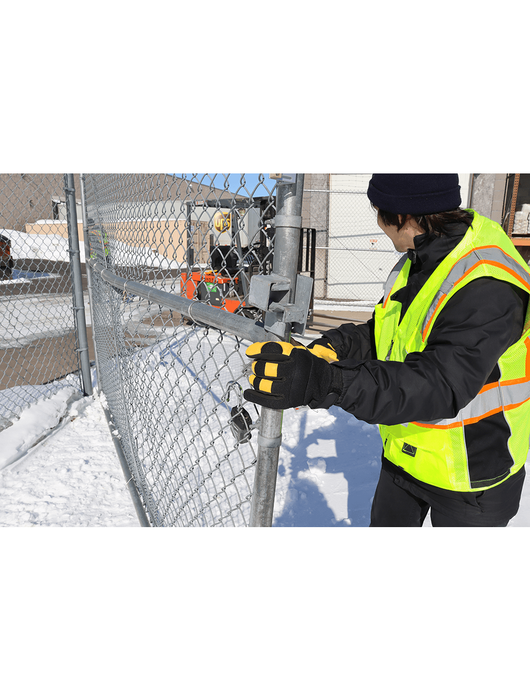 Premium-Grade Grain Deerskin Leather Palm, Low Temperature Reinforced Waterproof Gloves