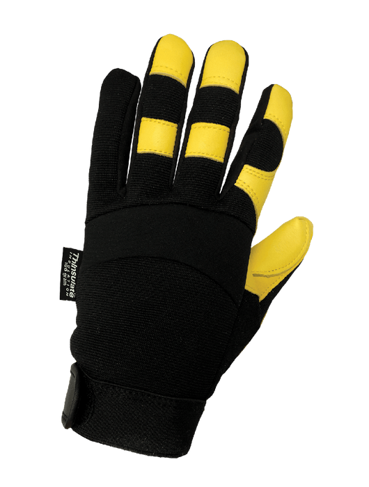 Premium-Grade Grain Deerskin Leather Palm, Low Temperature Reinforced Waterproof Gloves