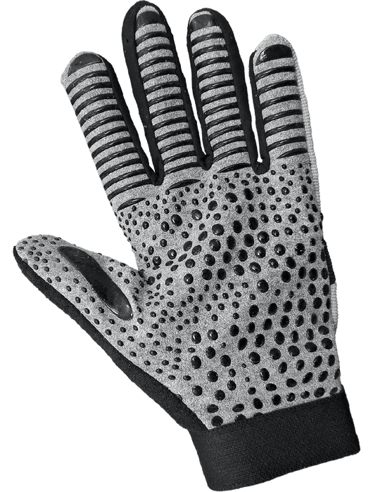 Gripster® Sport Synthetic Leather Palm Performance Mechanics Style Gloves w/Silicone Patterned Palm & Spandex Back