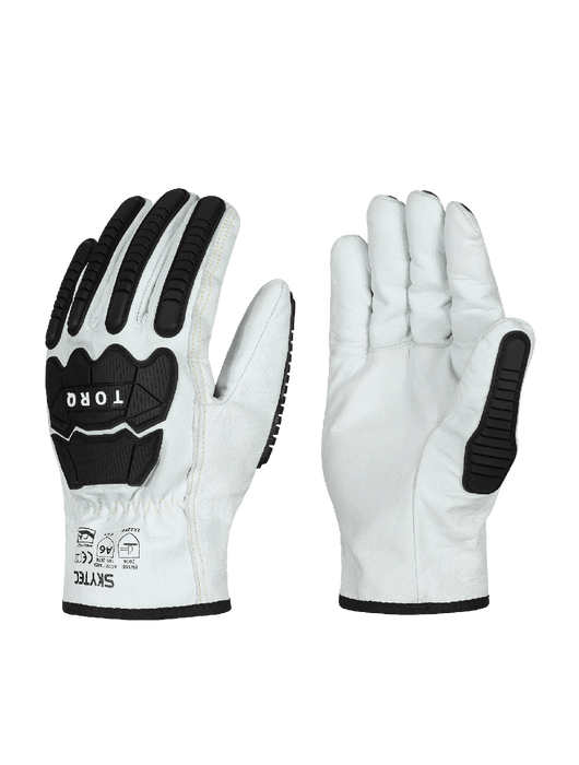 Torq™ Storm Economical Goatskin Leather Gloves w/Cut & Impact Resistance, ANSI/ISEA 105 Cut Level A6