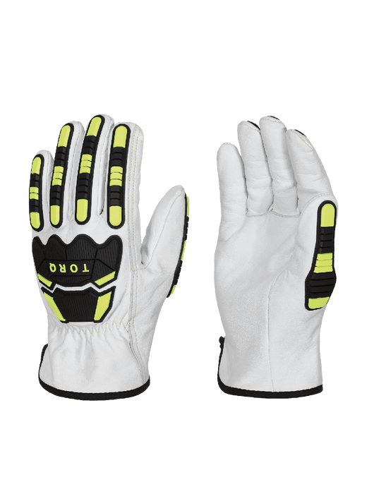 Torq™ Thunder Premium Cut & Impact Resistant Goatskin Leather Gloves w/Tuffalene® UHMWPE Liner, ANSI/ISEA 105 Cut Level A6